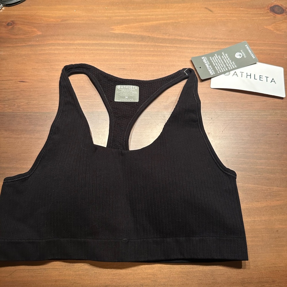 Athleta bra black